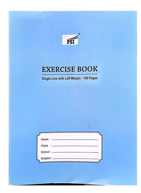100-Sheets A4 Single Lined Exercise Book White