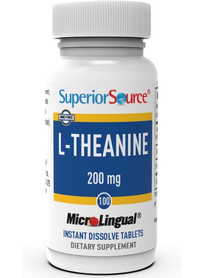 Superior Source - L-Theanine 200 Mg. 100 Quick Dissolve Tablets - Image 4