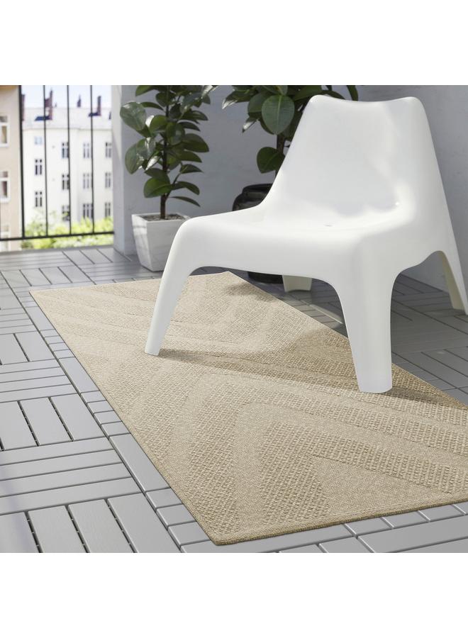 erorex Rug flatwoven, in/outdoor, beige/mélange, 80x200 cm - Image 4
