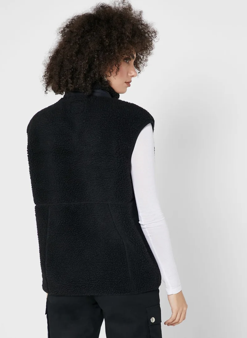 NOISY MAY High Neck  Printed Waist Coat