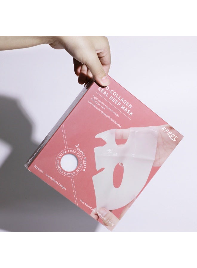 HFRUI （HFRUI ）Bio-Collagen Real Deep Mask – Collagen, Hyaluronic Acid & Niacinamide · Moisturizing, Whitening & Anti-Wrinkle Sheet Mask · Custom Logo Available - Image 5