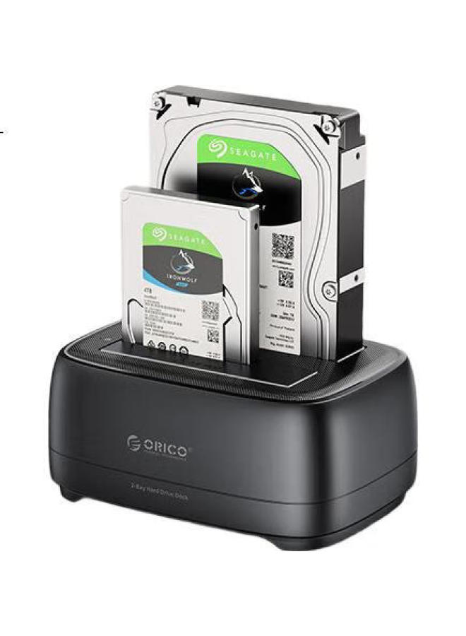 Orico Orico Hard Drive Docking Station 3.5/2.5 Inch Sata Interface Mechanical External Enclosure Mobile Desktop Usb/Type-C Storage Box Dual Disk Slot Dd28C3 - Image 1