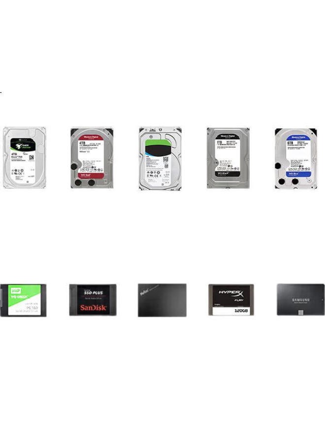 Orico Orico Hard Drive Docking Station 3.5/2.5 Inch Sata Interface Mechanical External Enclosure Mobile Desktop Usb/Type-C Storage Box Dual Disk Slot Dd28C3 - Image 2