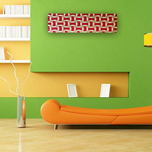 KANUSHI Industries® Split AC Cover for Indoor Unit 1.5 to 2.0 Ton Capacity (AC-in-RED-Golden-LINE) - Image 1