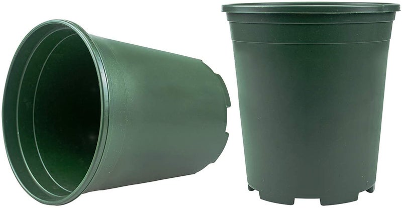 Fasmov 10PCS 1 Gallon Durable Nursery Pot Garden Flower Pots Nursery Plant Container Kit with 10 Pcs Matching Pallets - Image 3