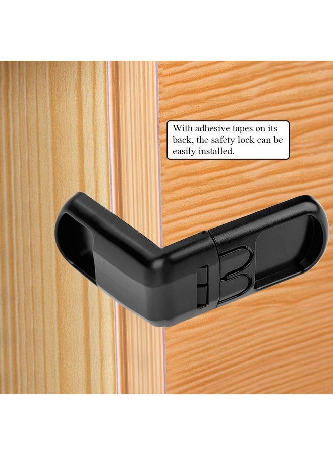 Fdit 5Pcs Baby Safety Cabinet Locks Cabinet Drawer Door Locks Kids Children Protect Safety Lock For Drawer Door Cabinet (Black) - Image 4