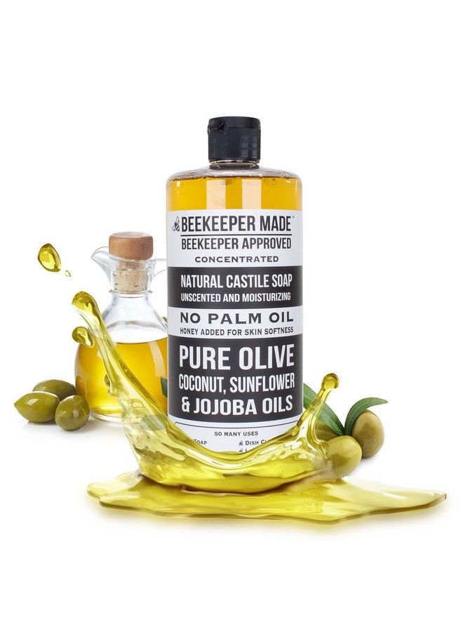 Beessential Beekeeper Made Natural Castile Soap 32 Fl Oz | No Palm Oil 8 Ingredients Pure Olive Coconut & Sunflower Oils Gmo Free For Sensitive Skin Made In The Usa (Lavender) - Image 4