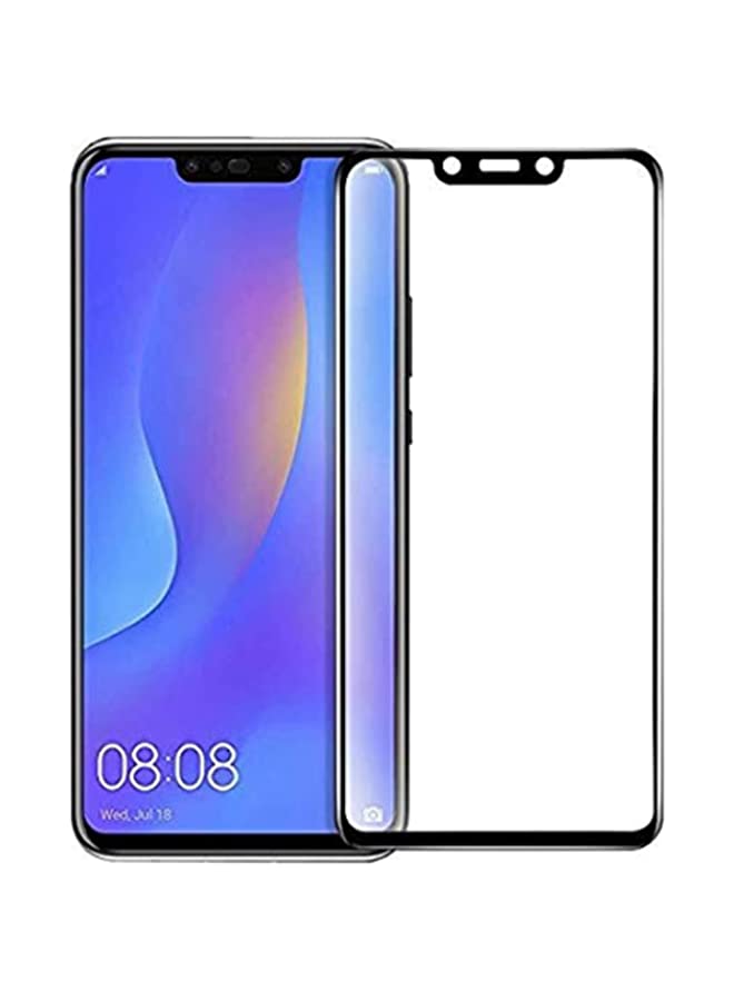 IAF Huawei Nova 3i Screen Protector, 9H Hardness HD Tempered Glass Screen Protector for Huawei Nova 3i (P Smart) Smartphone, Black 
