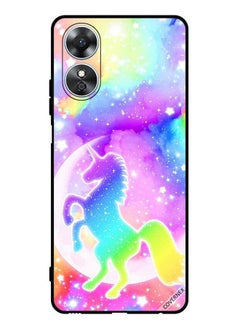 Protective Case Cover For Oppo A17 Rainbow Unicorn
