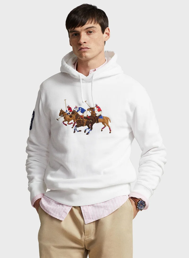 POLO RALPH LAUREN Triple-Pony Fleece Hoodie