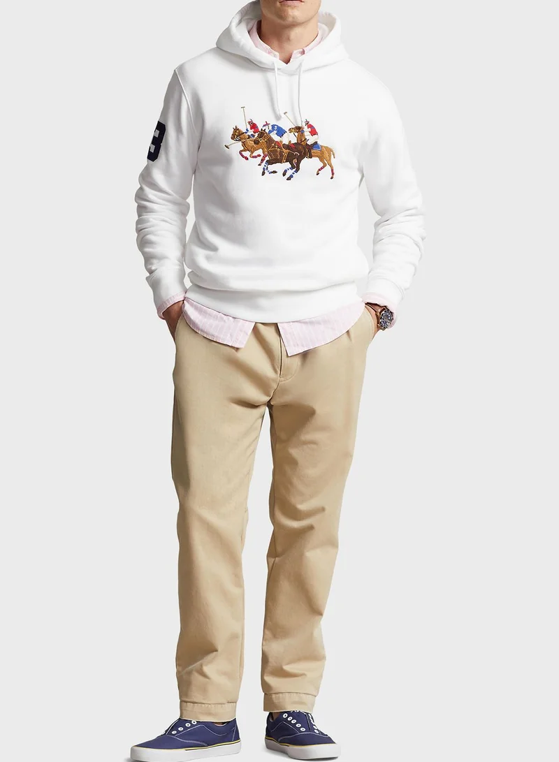 POLO RALPH LAUREN Triple-Pony Fleece Hoodie