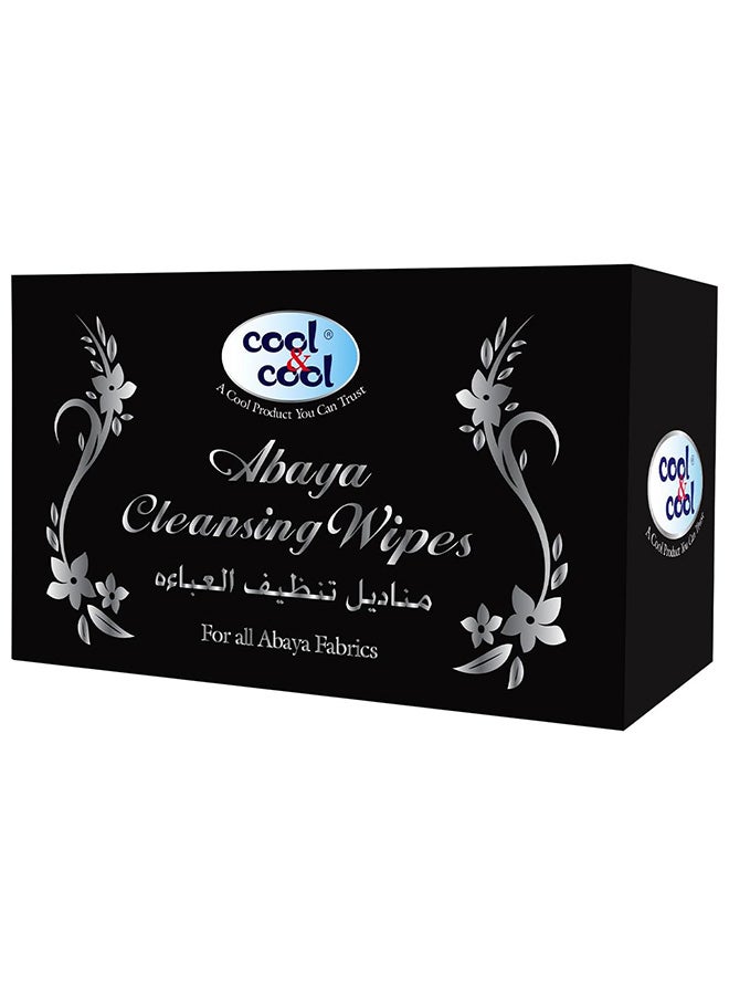 Cool & Cool Abaya Cleansing Wipes 12's - Gentle Fabric Care, Color Protect & Instant Cleansing - Image 4