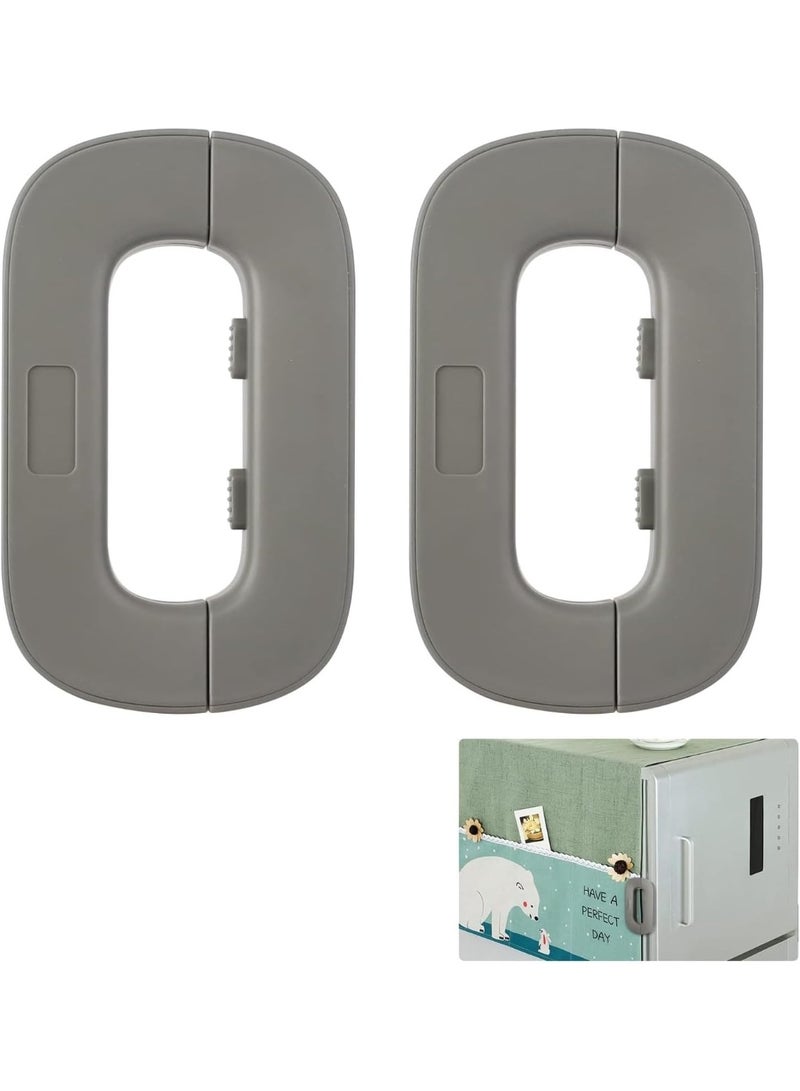 Self-adhesive refrigerator lock for child safety, suitable for refrigerators, cabinets, drawers, dishwashers, and toilets. - Image 2