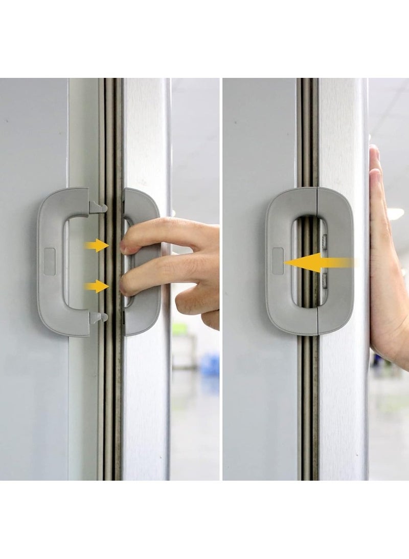 Self-adhesive refrigerator lock for child safety, suitable for refrigerators, cabinets, drawers, dishwashers, and toilets. - Image 1