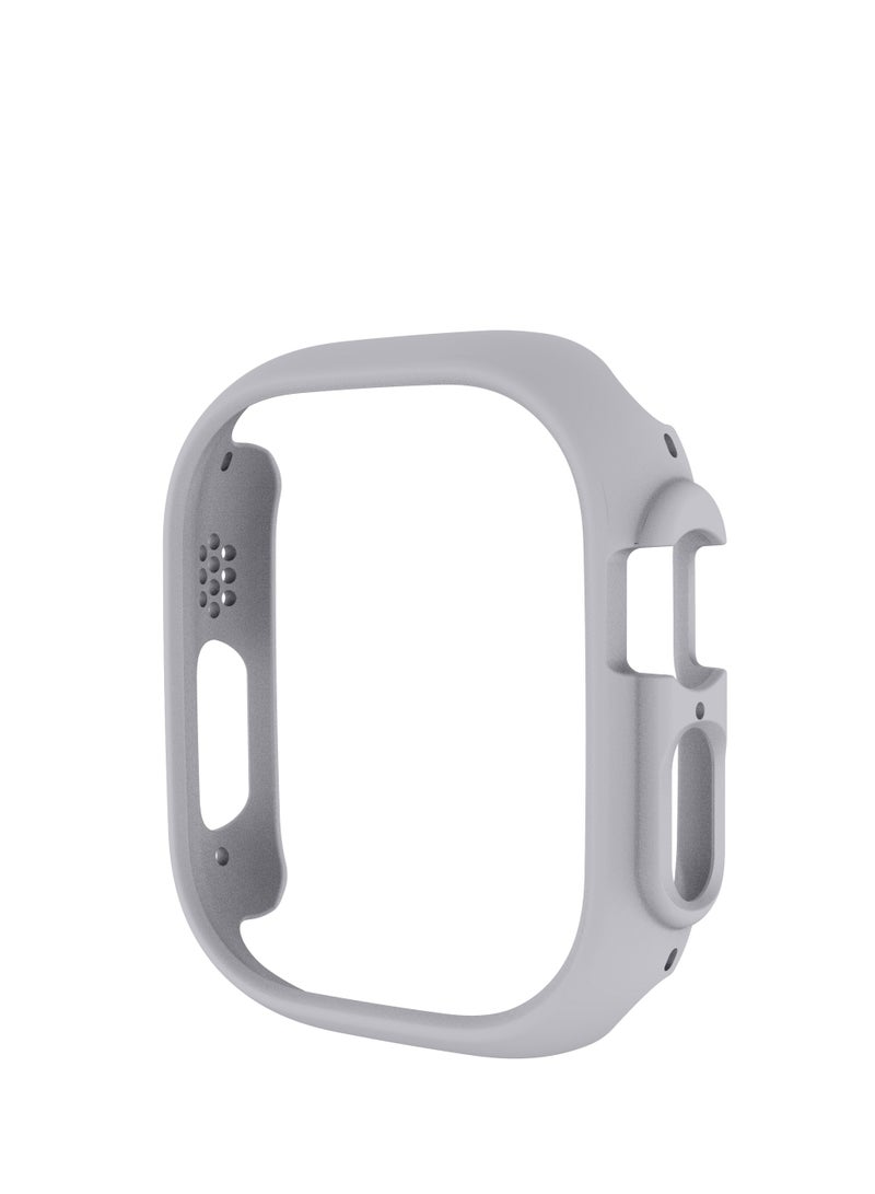 GULFLINK PC Half Case Protector frame Compatible with Apple Watch Series 8 ULTRA 49 mm Light grey  - Image 1