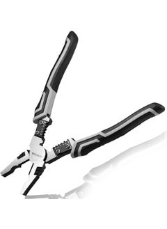 XBEY XBEY 5 in 1 Multipurpose Electrician PlierCutting Plier with Gripping Wrench Wire Cutter Crimping Tool Wire Stripper Fuction Multi Wire Cutter  - Image 1