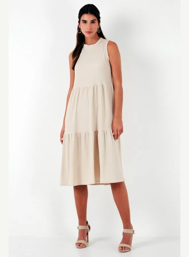 Lela Lela Regular Fit Sleeveless Midi Dress Women's Dress 5869008