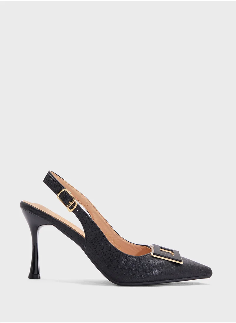 BR High Heeled Sling Back Pump