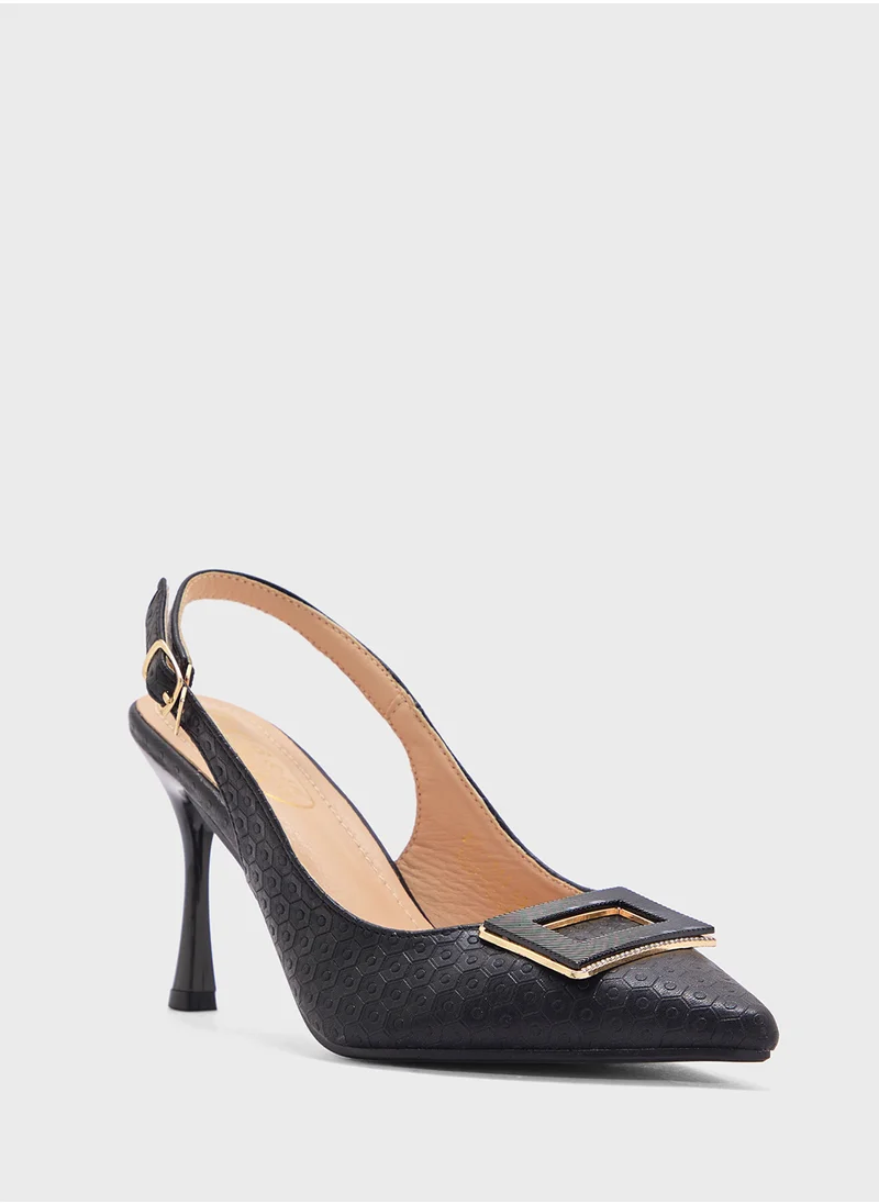 BR High Heeled Sling Back Pump