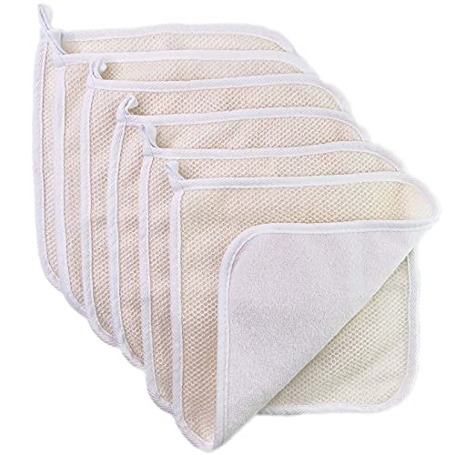 PPHAO BASIC - Soft Weave Washcloth for Face - Face Washcloths - Exfoliating Washcloths for Dead Skin - Exfoliating Towel Pack - Bulk - Washcloths Scrubber for Body and Face - Towel - 6 Pack - Image 1