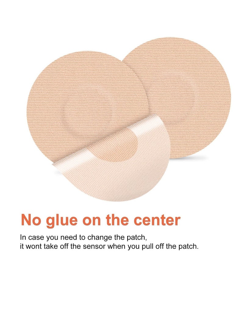 KASTWAVE - Freestyle Adhesive Patch, 25 PCS Good for Libre Enlite Guardian Pre-Cut Back Paper Waterproof Libre2/3 Sensor Covers Flesh Flexible CGM Patches NO Glue in The Center, Long Fixation for Your Sensor - Image 1