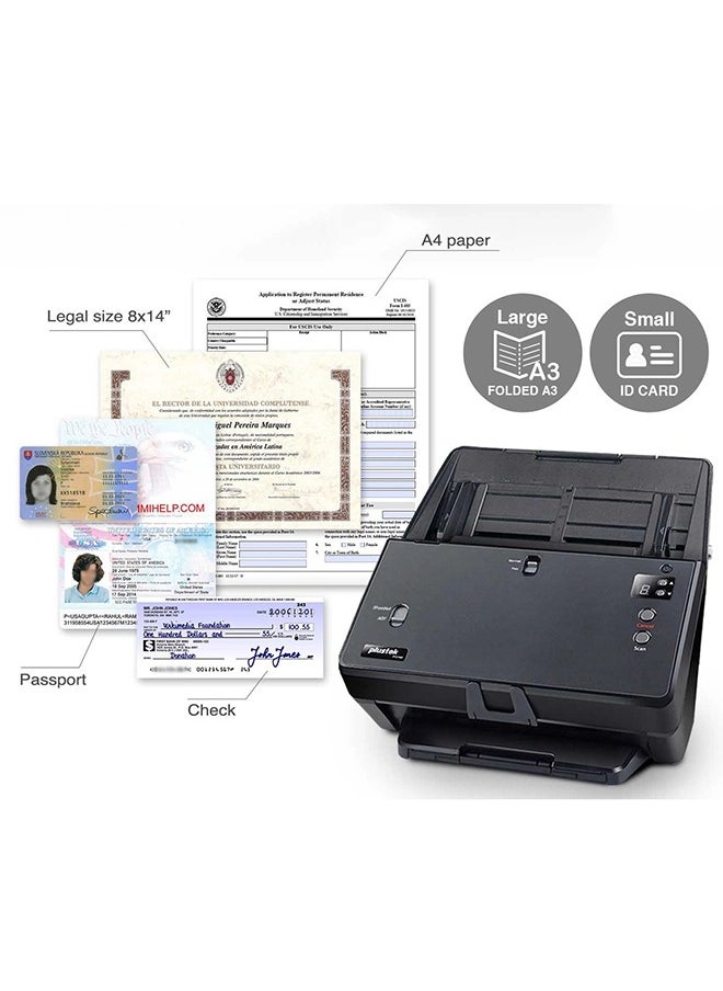 Plustek - Smart Office PT2160 Duplex Document Scanner - 1200dpi, 8000 Daily Scan, USB3.0 Wired - Image 1