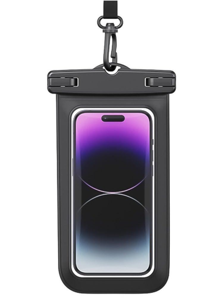 MOXOM Waterproof Mobile Case for Ultimate Protection, MoXom IPX8 - Transparent & Black  - Image 1