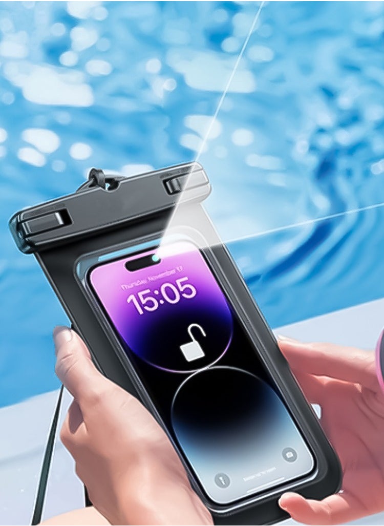 MOXOM Waterproof Mobile Case for Ultimate Protection, MoXom IPX8 - Transparent & Black  - Image 3