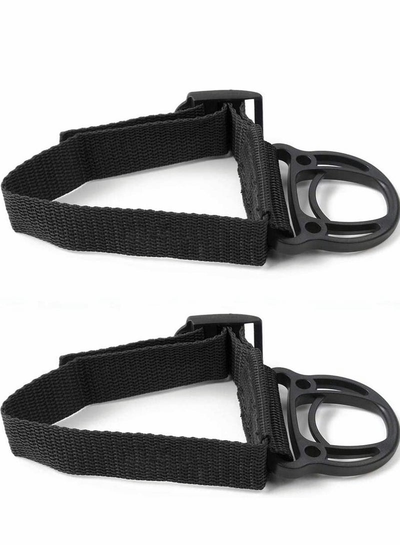 Excefore Roll Bar Coat Hanger Clothes Hook for Jeep Wrangler CJ YJ TJ LJ JK JKU JL JLU JT Sports Sahara Freedom Rubicon & Unlimited X 2/4 Door 2PCS  - Image 1