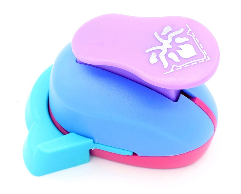 Kucaa Hollow Right-Angle Embossing Punch - Handmade Scrapbooking Craft Lever Corner Punch (Peach Blossom) - Image 2