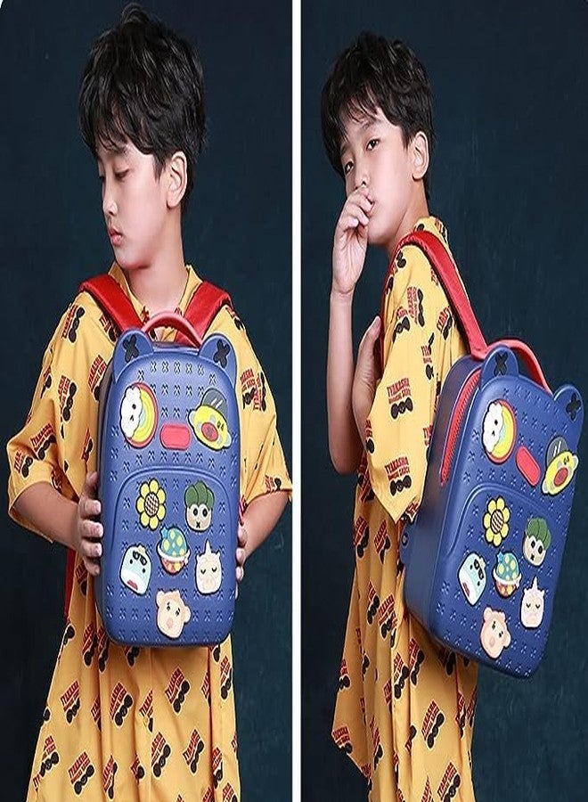 Amzgear EVA Kids School Backpack - Silicone Waterproof Bag for School: Lightweight Shoulder Travel Bag for Boys and Girls in Preschool and Kindergarten - Image 2