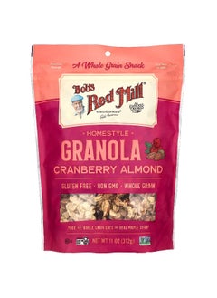 Bobs red mill Bob's Red Mill, Homestyle Granola, Cranberry Almond, 11 oz (312 g)  - Image 1