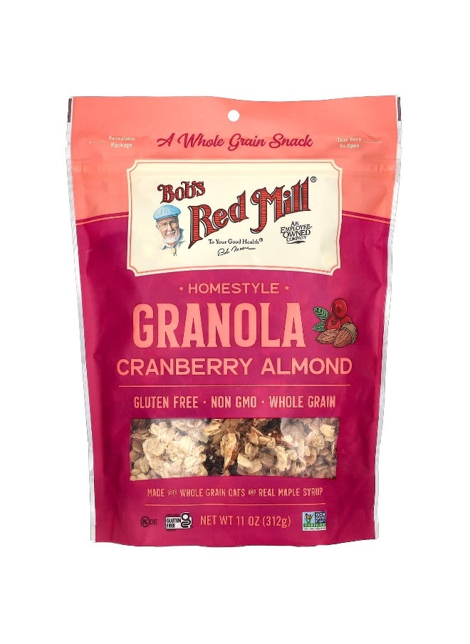 Bobs red mill Bob's Red Mill, Homestyle Granola, Cranberry Almond, 11 oz (312 g)  - Image 1