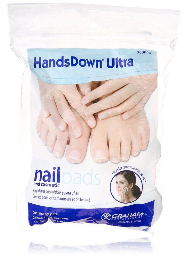 Graham Hands Down Ultra Nail And Cosmetic Pads 60 Count  - Image 1
