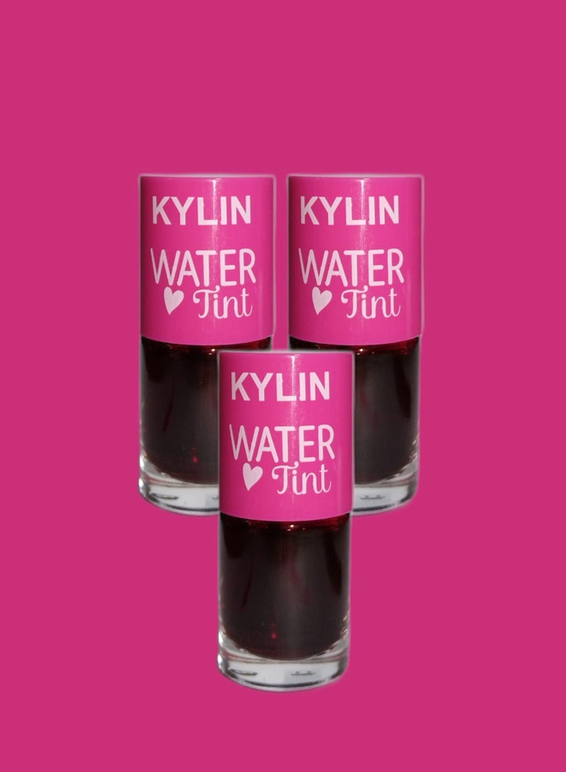 KYLIN 3 Pieces Water Tint Lip Gloss Cherry Ade - Image 1