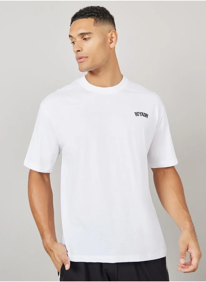ستايلي Styli Streetwear Back Varsity Print Oversized T-Shirt