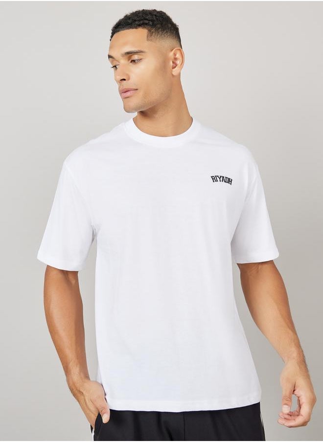 Styli Styli Streetwear Back Varsity Print Oversized T-Shirt  - Image 3