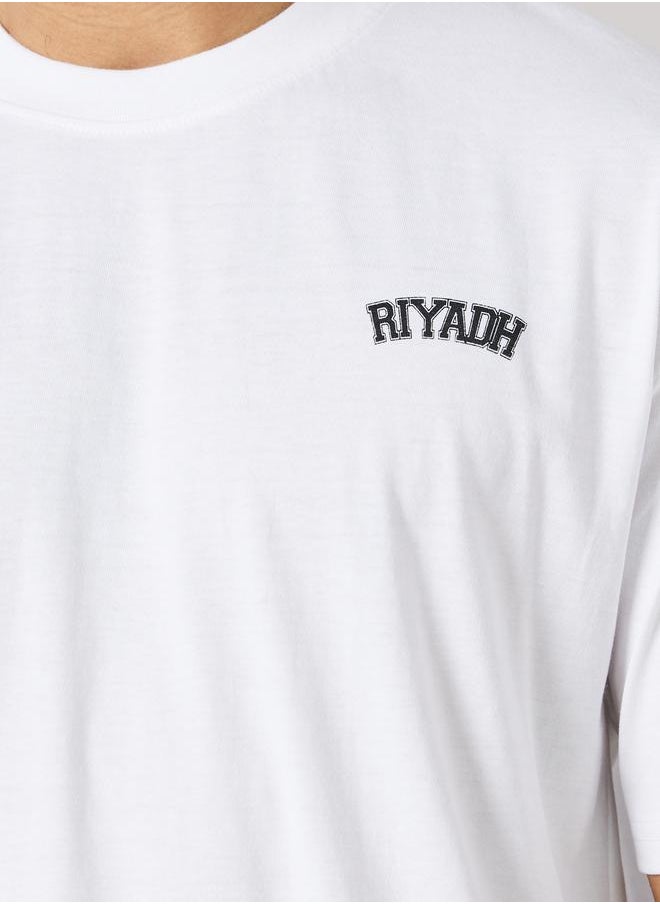 Styli Styli Streetwear Back Varsity Print Oversized T-Shirt  - Image 4