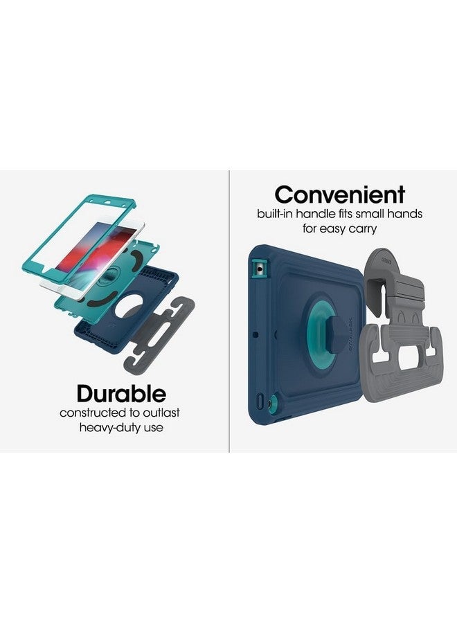 أوتربوكس جراب OtterBox للأطفال لأجهزة iPad من الجيل السابع والثامن والتاسع (شاشة 10.2 بوصة - إصدارات 2019 و2020 و2021) مع حامل وحامل تثبيت على مسند رأس السيارة - (وردي قوي) - Image 4