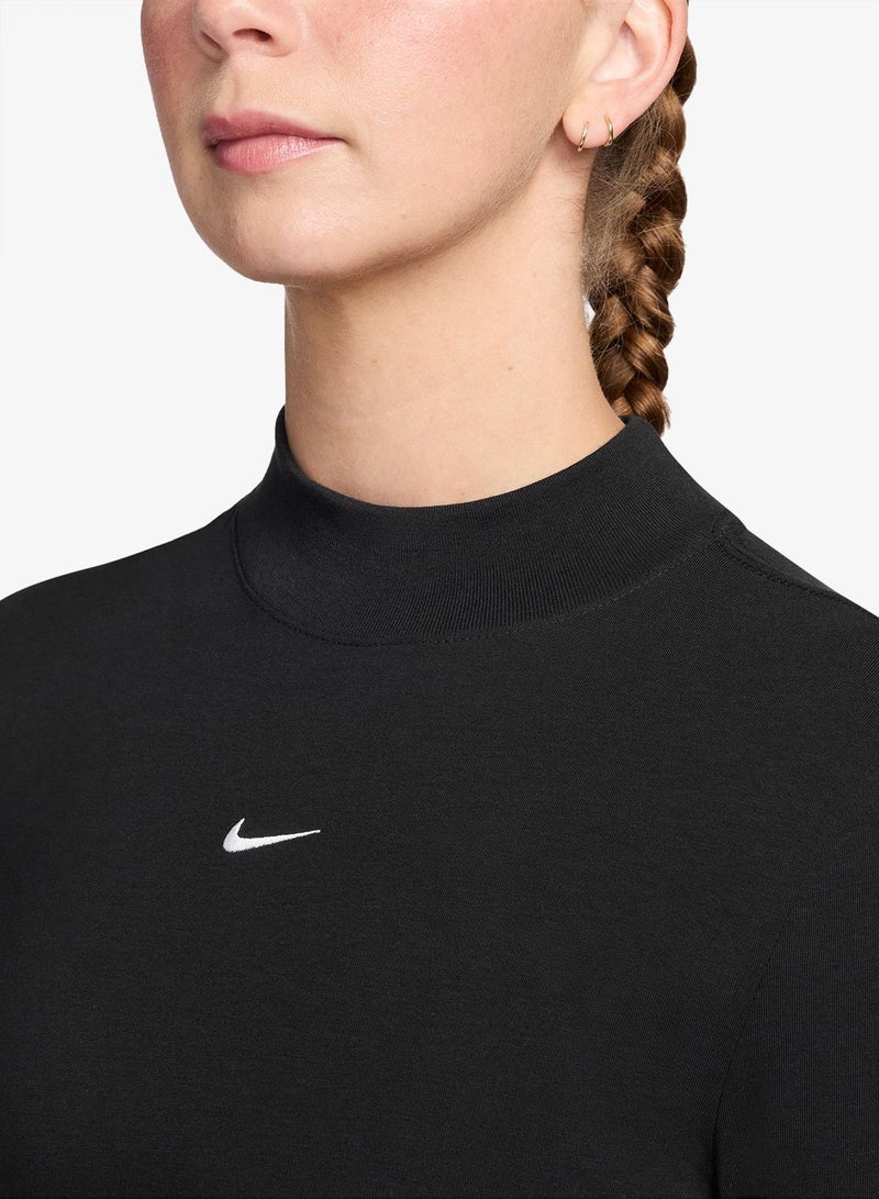 Nike Nsw Chill Knit Mock T-Shirt - Image 3