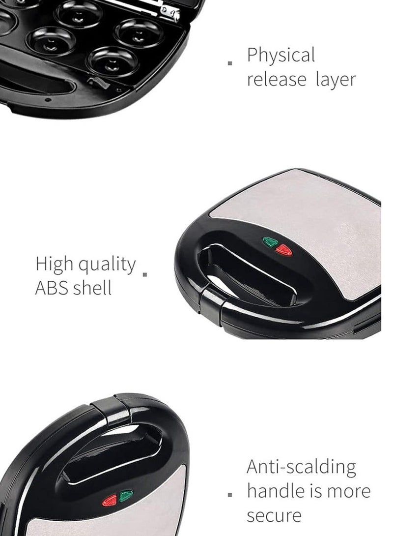 Flushrenic Sandwich Maker,Sandwich Maker, 850W Sandwich Grill And Waffle Maker Set With 3 Interchangeable Plates And Non-Stick Coating, Cool-Touch Integrated Handles, For Sandwiches, Steaks, Croissants - Image 3