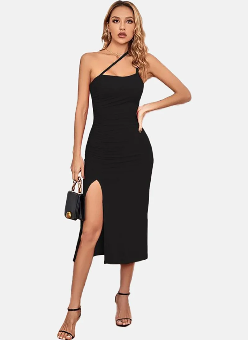 YUNIQEE Asymmetrical Slit Dress