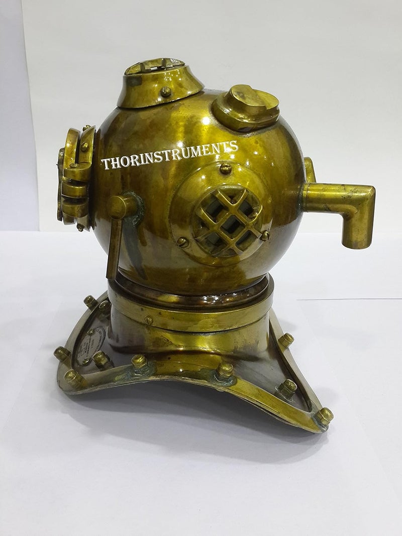 THOR INSTRUMENTS Antique Marine Mini Diving Helmet Divers Replica Mark Us Navy Rustic Vintage Home Decor Gifts - Image 3