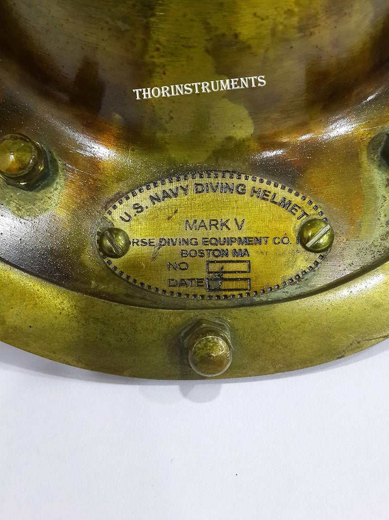 THOR INSTRUMENTS Antique Marine Mini Diving Helmet Divers Replica Mark Us Navy Rustic Vintage Home Decor Gifts - Image 4