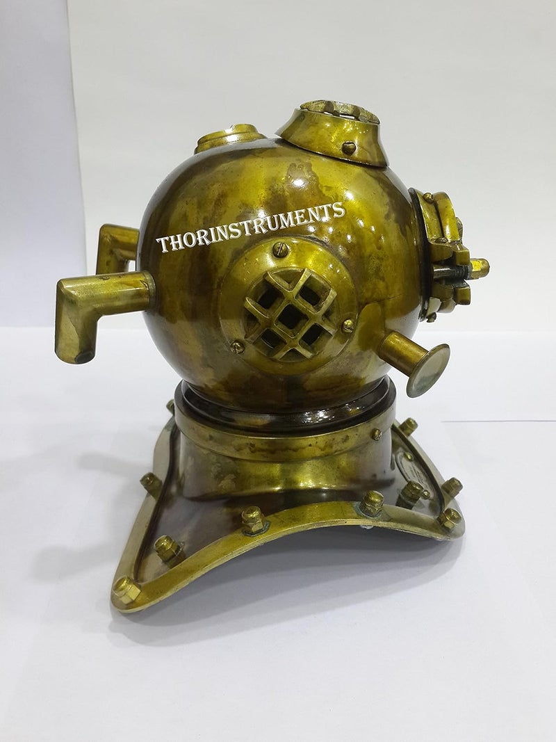 THOR INSTRUMENTS Antique Marine Mini Diving Helmet Divers Replica Mark Us Navy Rustic Vintage Home Decor Gifts - Image 2