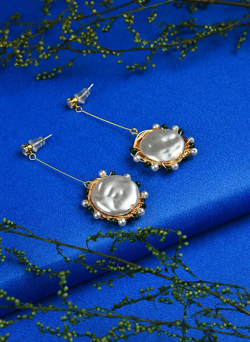 سوهي أقراط متدلية اصطناعية عصرية