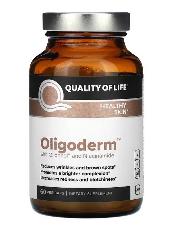 كوالتي أوف لايف Oligoderm with Oligonol and Niacinamide 60 VegiCaps - Image 1