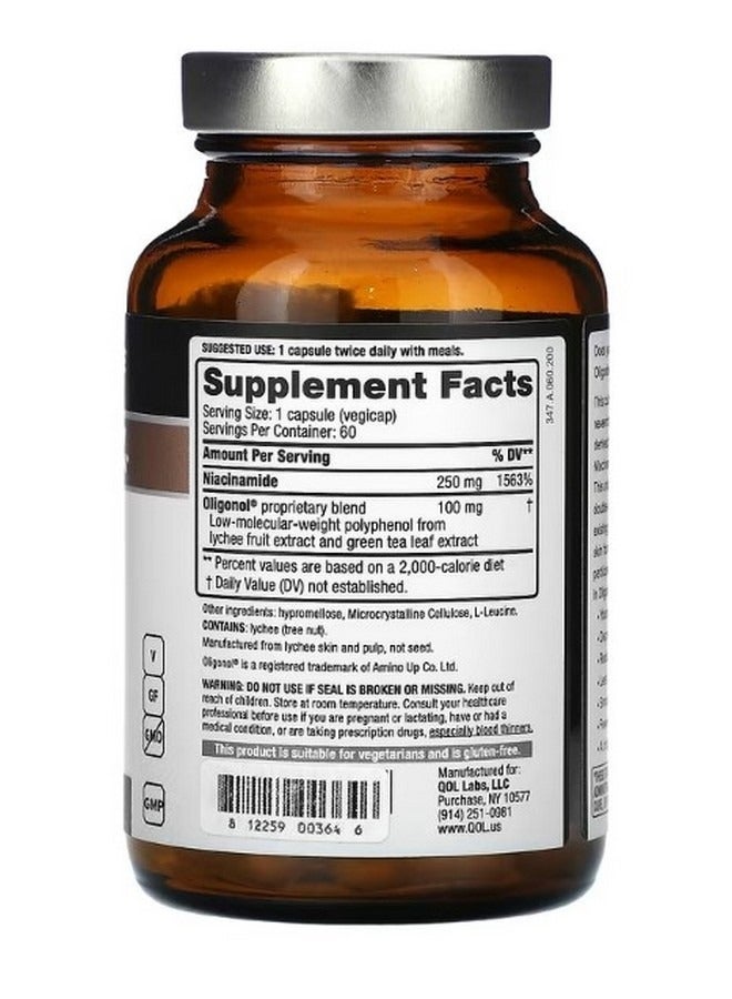 كوالتي أوف لايف Oligoderm with Oligonol and Niacinamide 60 VegiCaps - Image 2