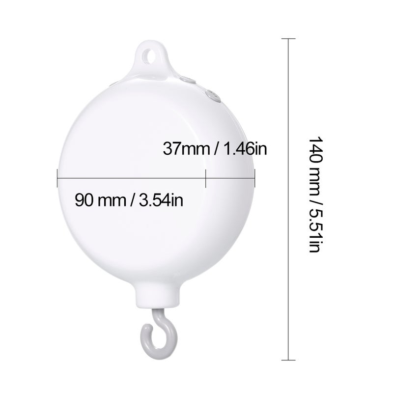 Rotary Baby Musical Mobiles Crib Bed Toy 35 Songs Music Box Movement Bells for Kids TF Card with USB Line - Image 3