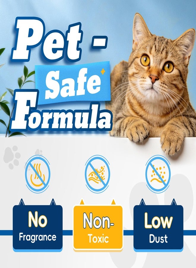 LMJP Crystal Cat Litter with Powerful Odor Control, Non-Clumping, Lasts Up to 2 Months, 8.6lb, Rapid Water Absorption, Unscented & Low Tracking Lightweight Blue & White Silica, 2 Pack of 4.3lb - Image 5